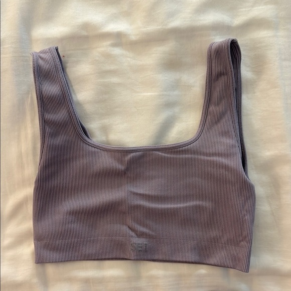 Set Active Ribbed Set in Lavender - Picture 2 of 4